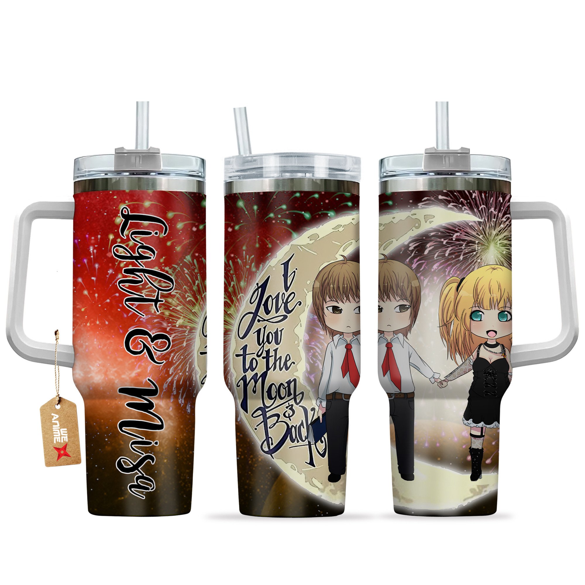 Light & Misa Death Note Anime Valentine Custom Stanley Cup 40 oz 30 oz Tumbler With HandleTVC2301169