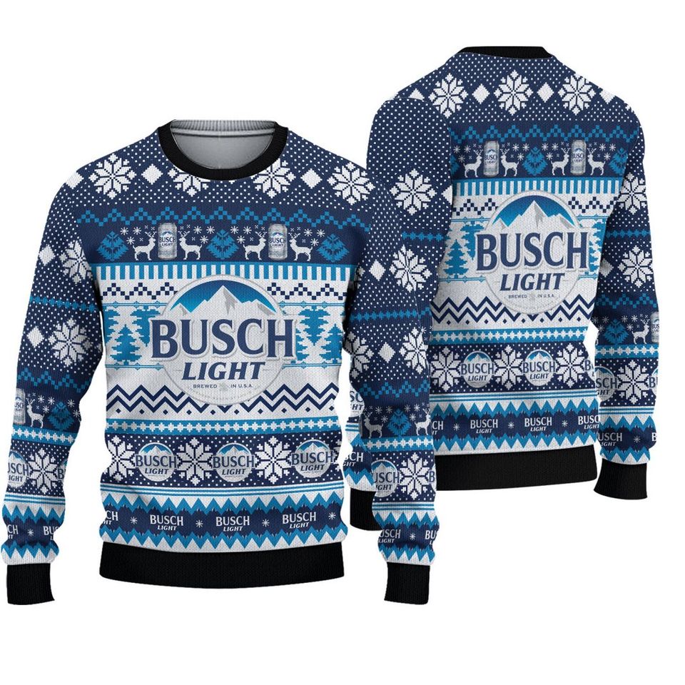 Light Beer Holiday Ugly Sweater - Funny Christmas Gift