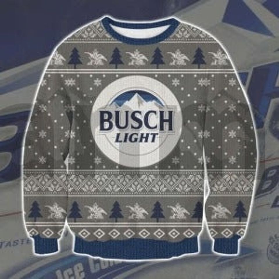 Light Beer Sweater Gifts, Busch Beer Gift Fan All-Over Print Sweater