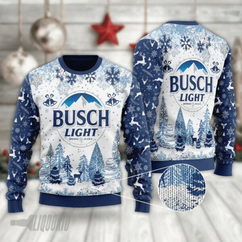 Light Knitted Christmas 3D Sweater