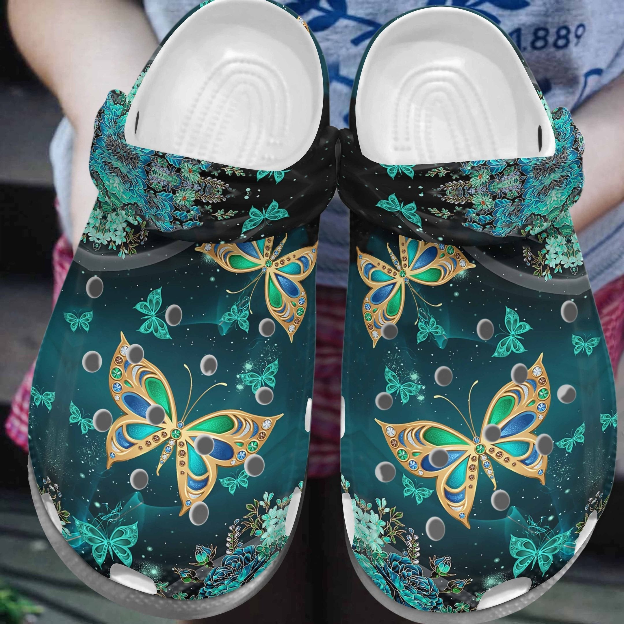 Lighting Butterfly Shoes - Magical Butterflies Clogs Gifts