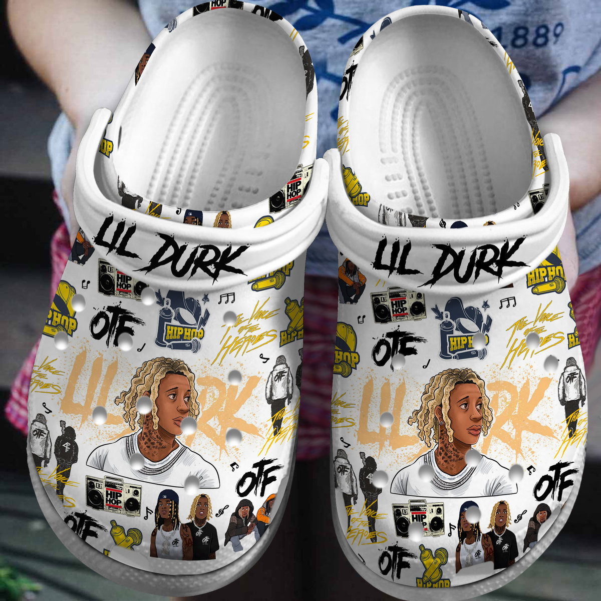 Lil Durk Music Crocs Crocband Clogs Shoes Comfortable For Men Women and Kids