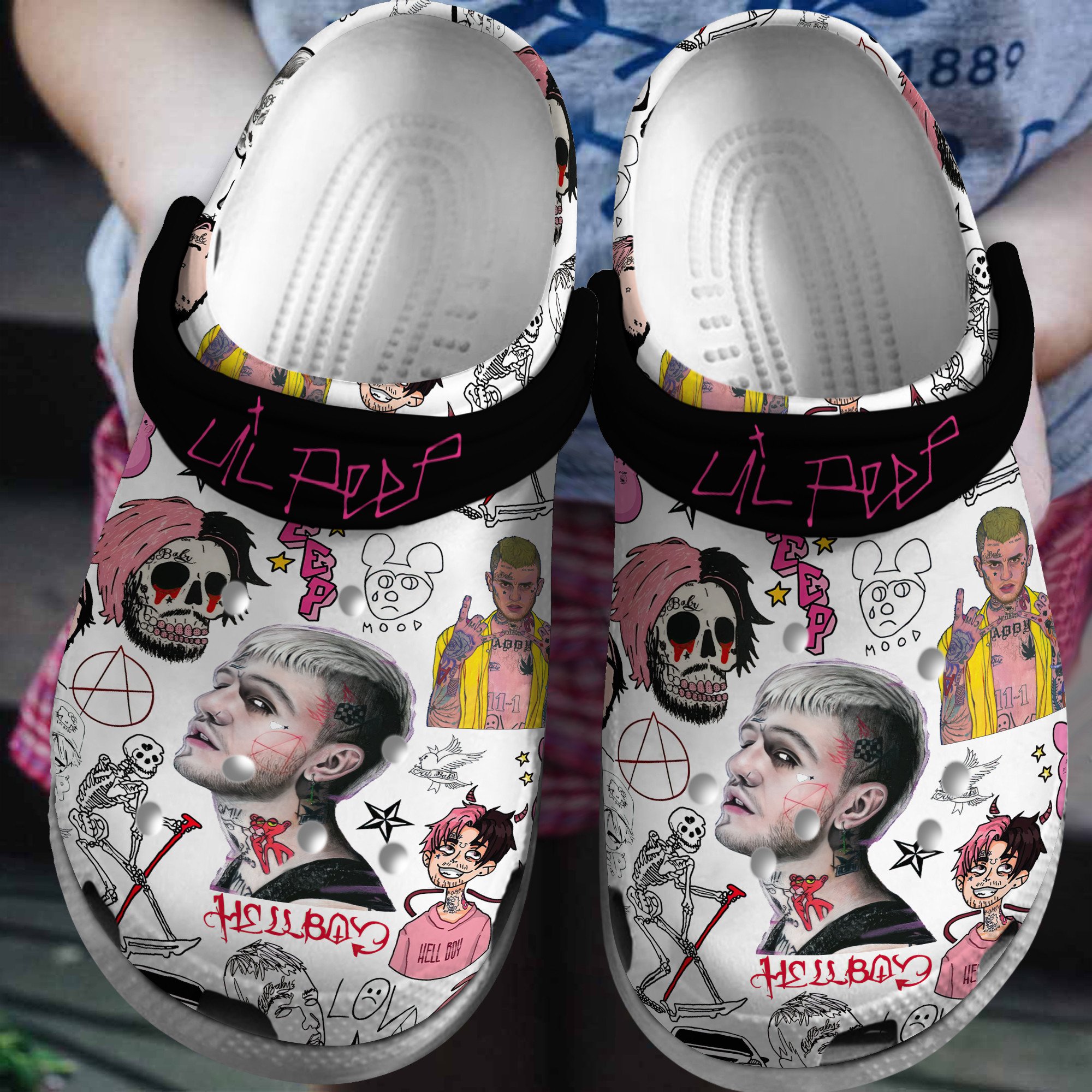 Lil Peep Music Crocs Crocband Clogs Shoes Comfortable For Men Women and Kids