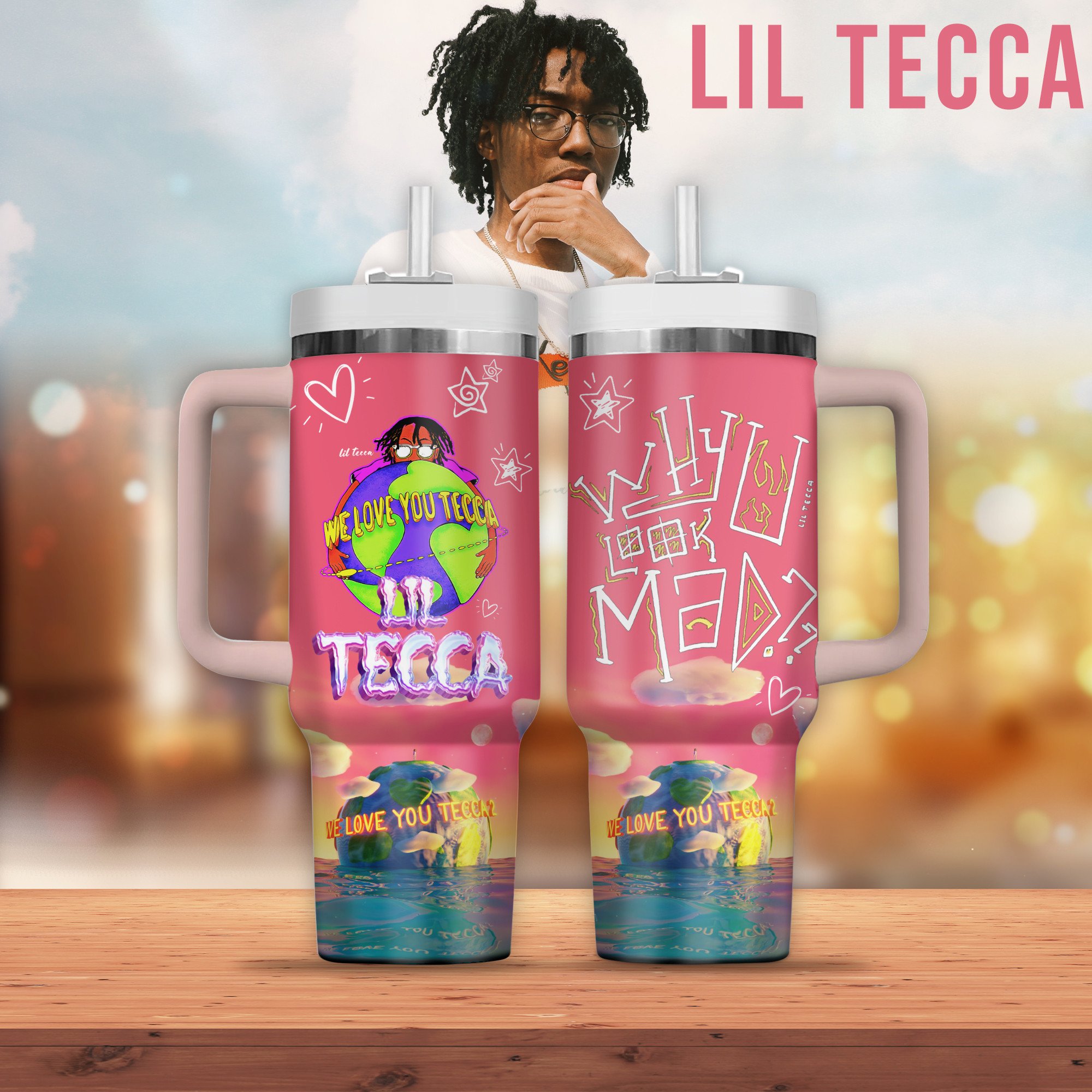 Lil Tecca Music Custom Stanley Cup 40 oz 30 oz Tumbler With HandleTVC2301294