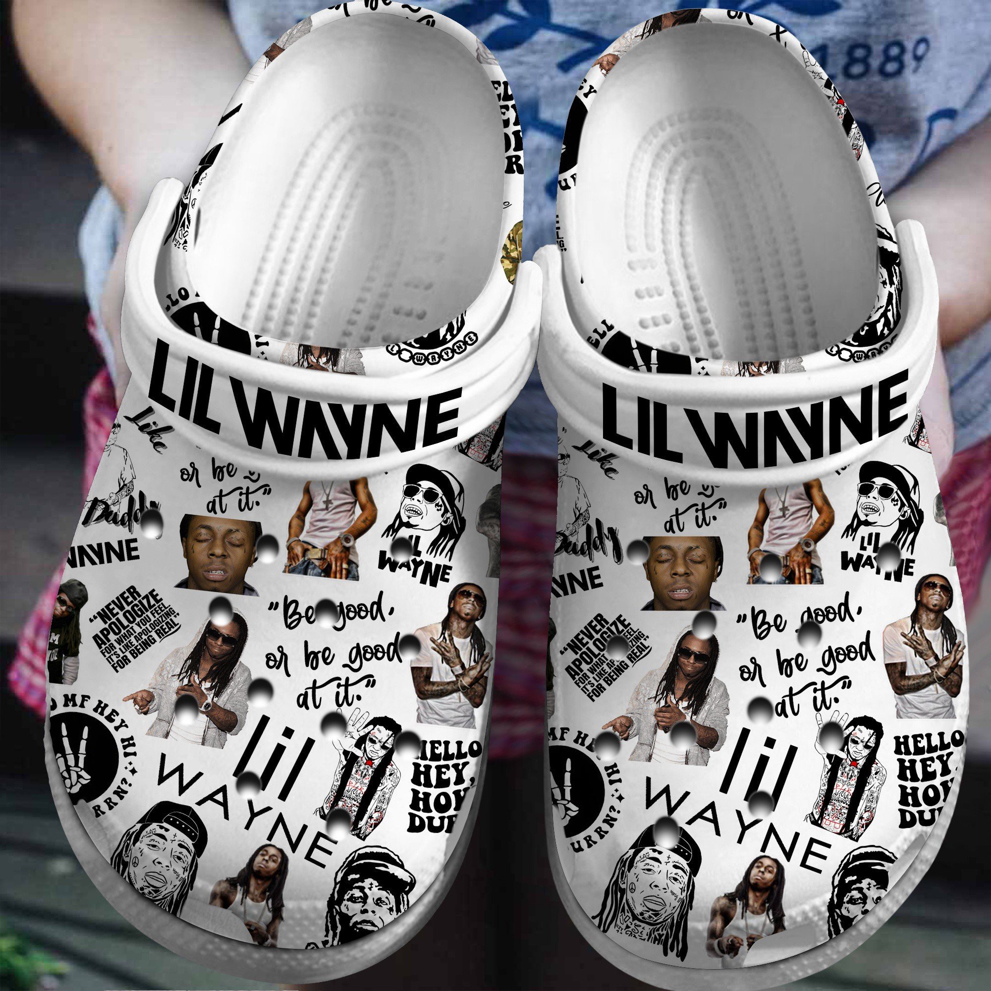 Lil Wayne Music Crocs Crocband Clogs Shoes Comfortable For Men Women and Kids