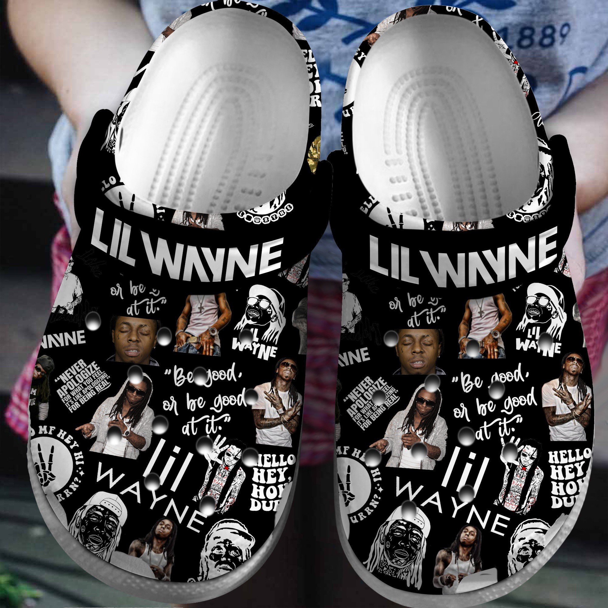 Lil Wayne Music Crocs Crocband Clogs Shoes Comfortable For Men Women and Kids