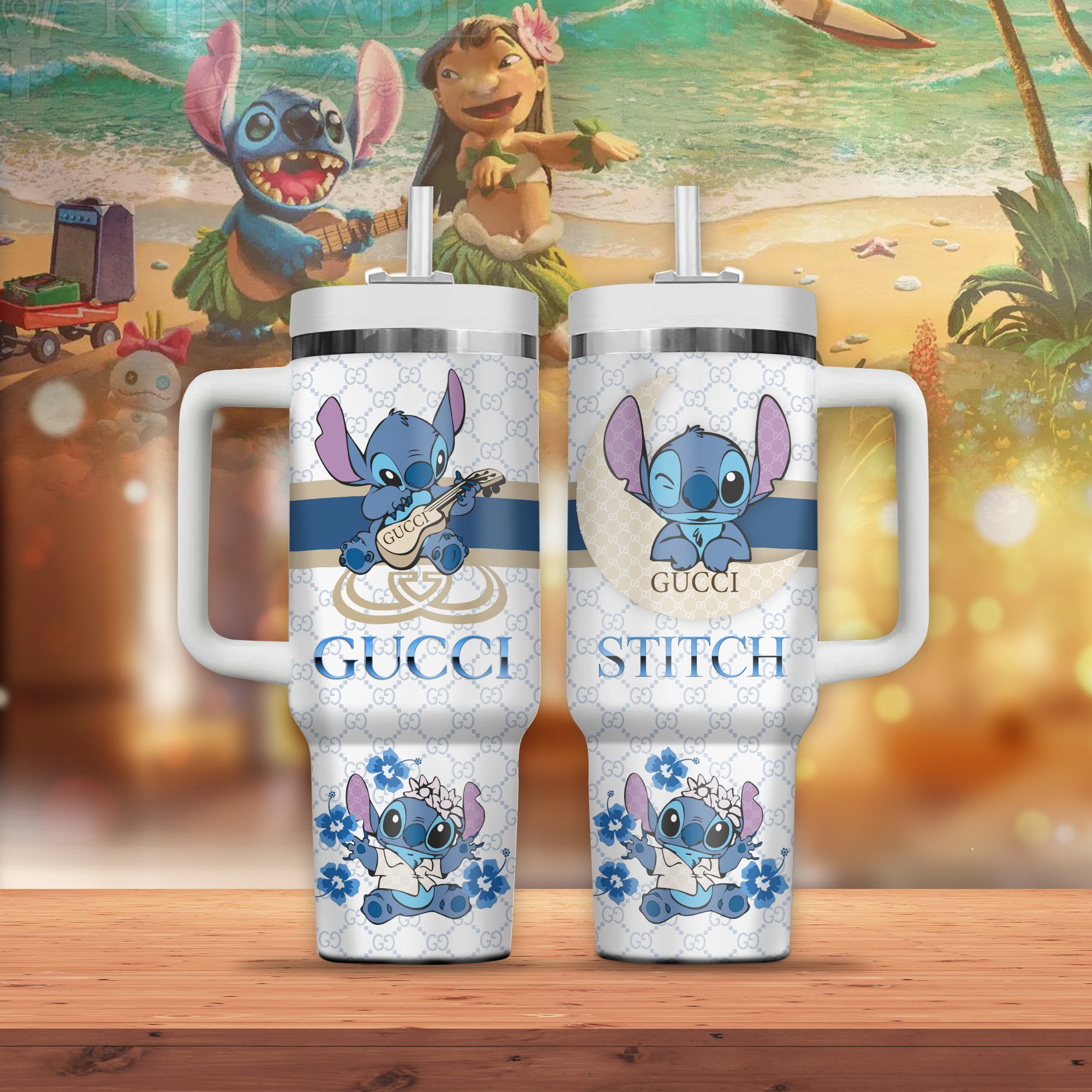 Lilo & Stitch Cartoon Custom Stanley Cup 40 oz 30 oz Tumbler With HandleTVC2301260