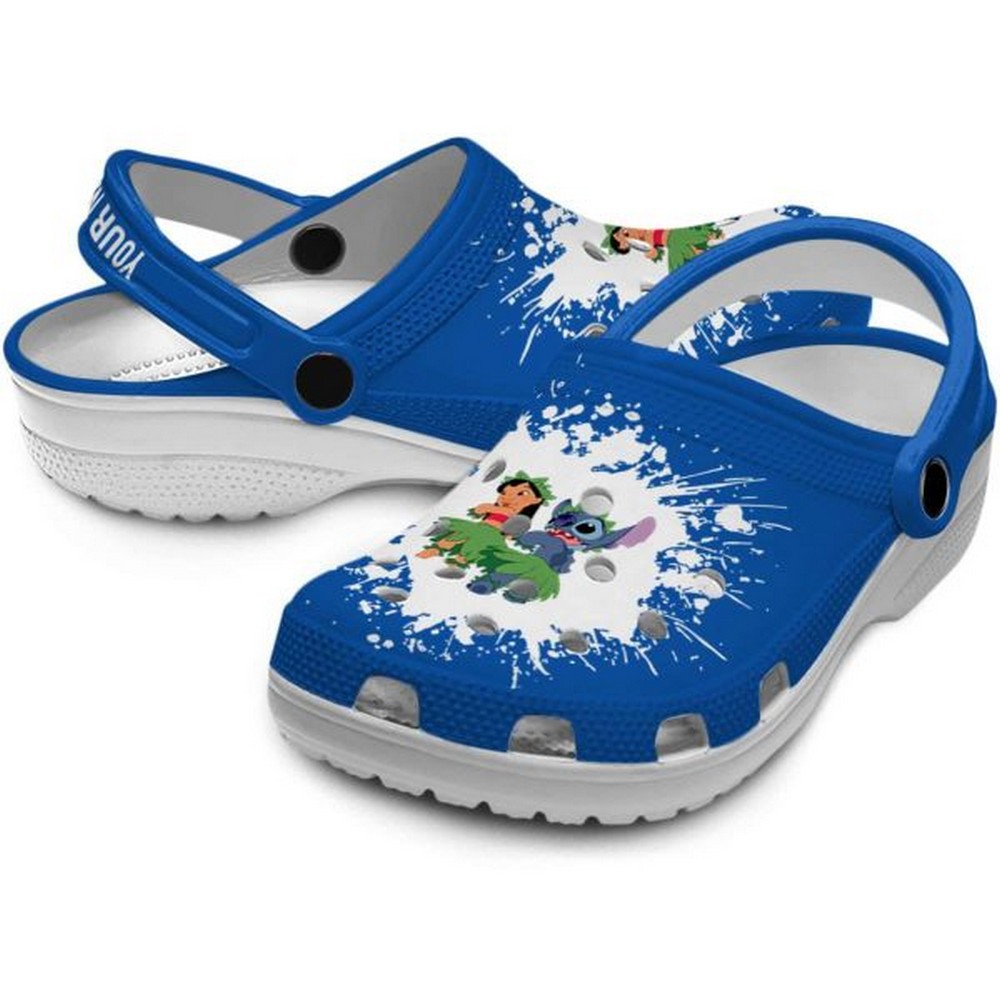 Lilo And Stitch Cartoon Crocs Crocband Clogs Shoes Comfortable For Men Women and Kids - Image 2