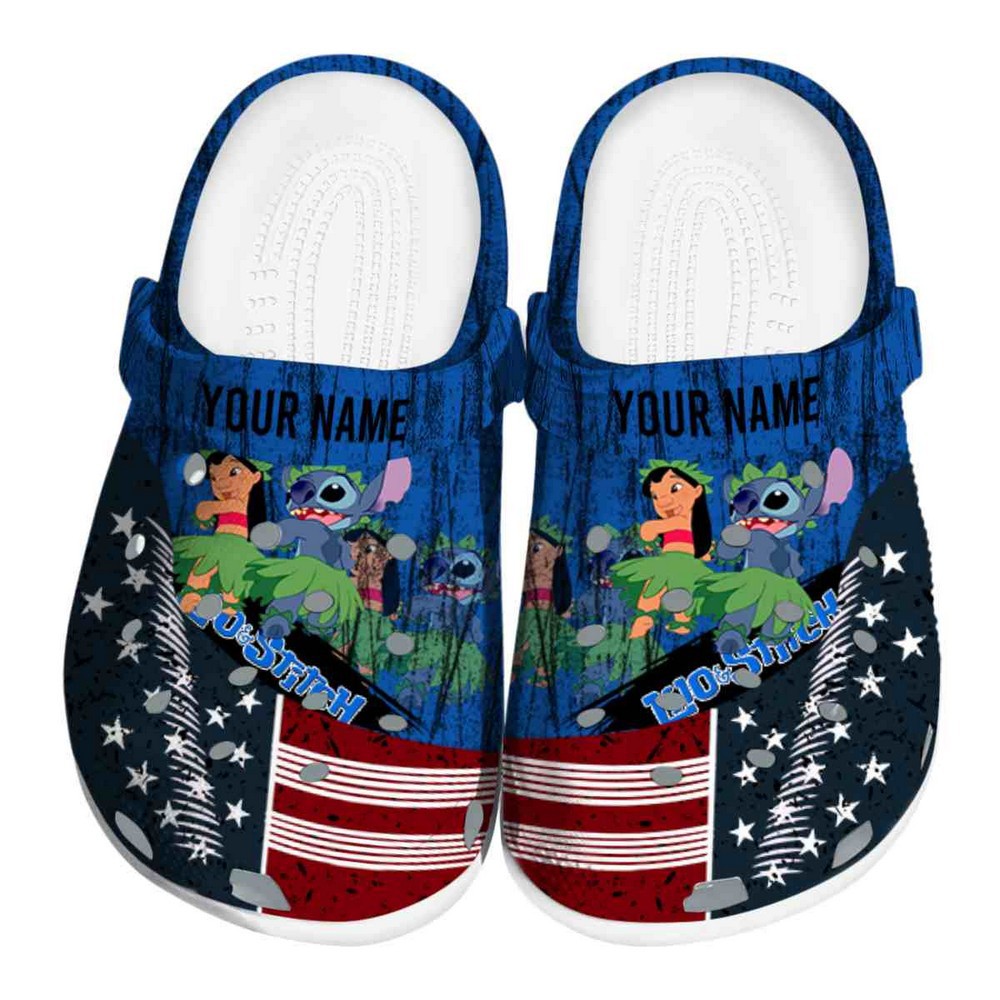 Lilo And Stitch Cartoon Crocs Crocband Clogs Shoes Comfortable For Men Women and Kids