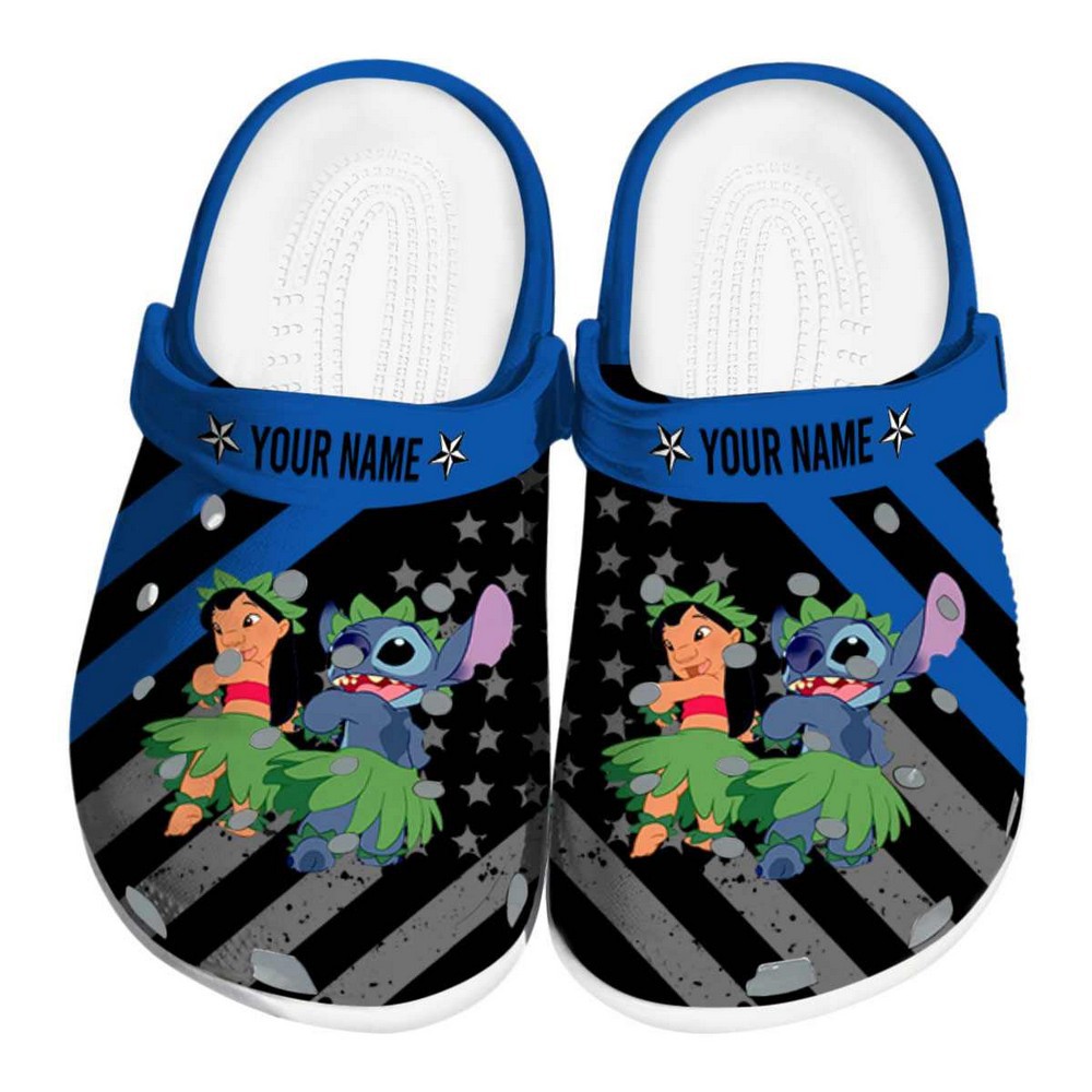 Lilo And Stitch Cartoon Crocs Crocband Clogs Shoes Comfortable For Men Women and Kids