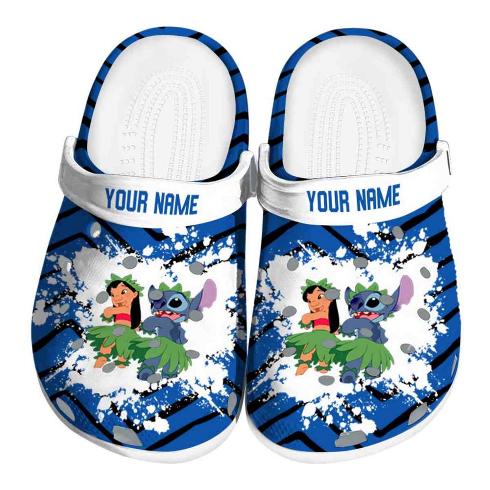 Lilo And Stitch Cartoon Crocs Crocband Clogs Shoes Comfortable For Men Women and Kids