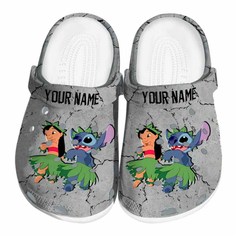 Lilo And Stitch Cartoon Crocs Crocband Clogs Shoes Comfortable For Men Women and Kids