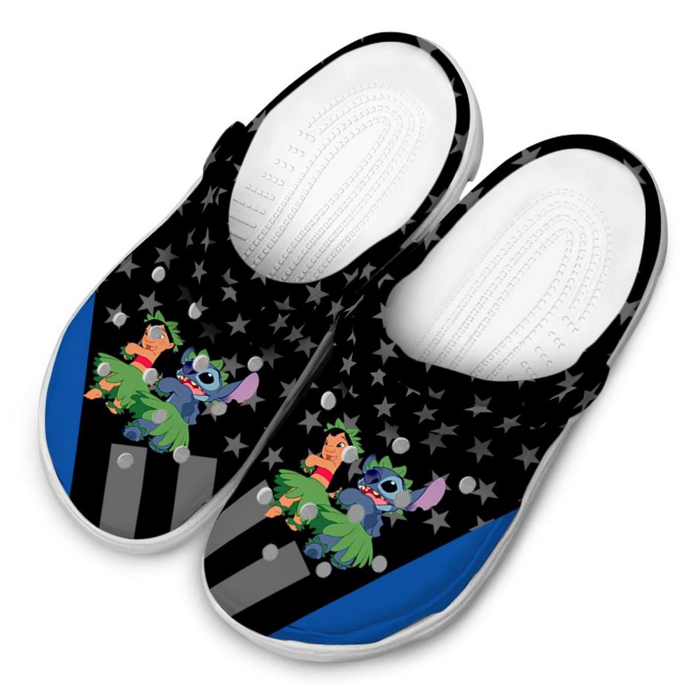 Lilo And Stitch Cartoon Crocs Crocband Clogs Shoes Comfortable For Men Women and Kids - Image 3
