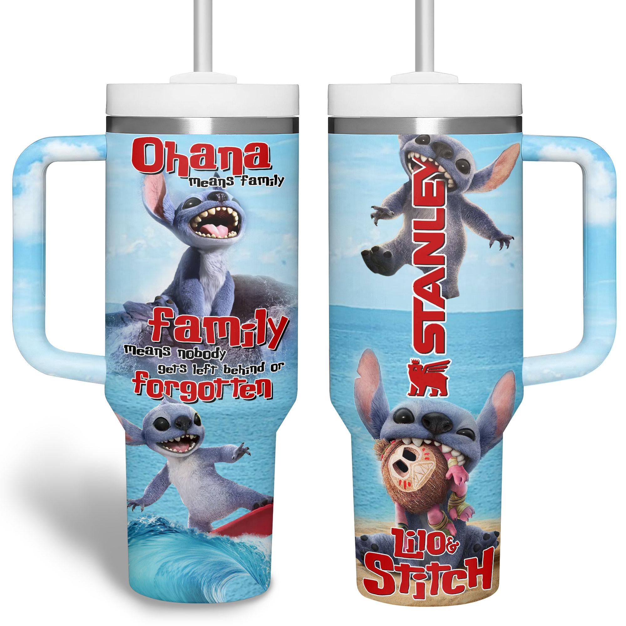 Lilo And Stitch Cartoon Custom Stanley Cup 40 oz 30 oz Tumbler With HandleTVC2301181 - Image 4