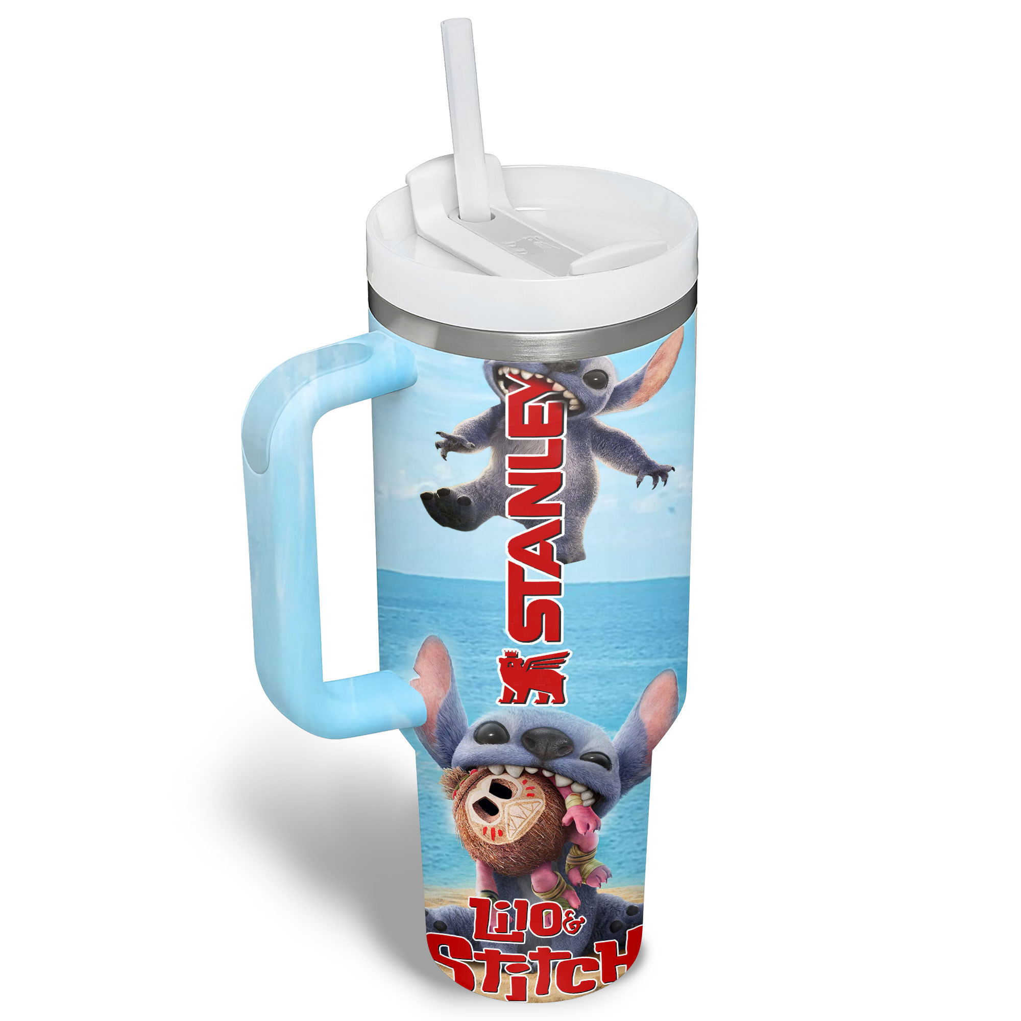 Lilo And Stitch Cartoon Custom Stanley Cup 40 oz 30 oz Tumbler With HandleTVC2301181 - Image 2