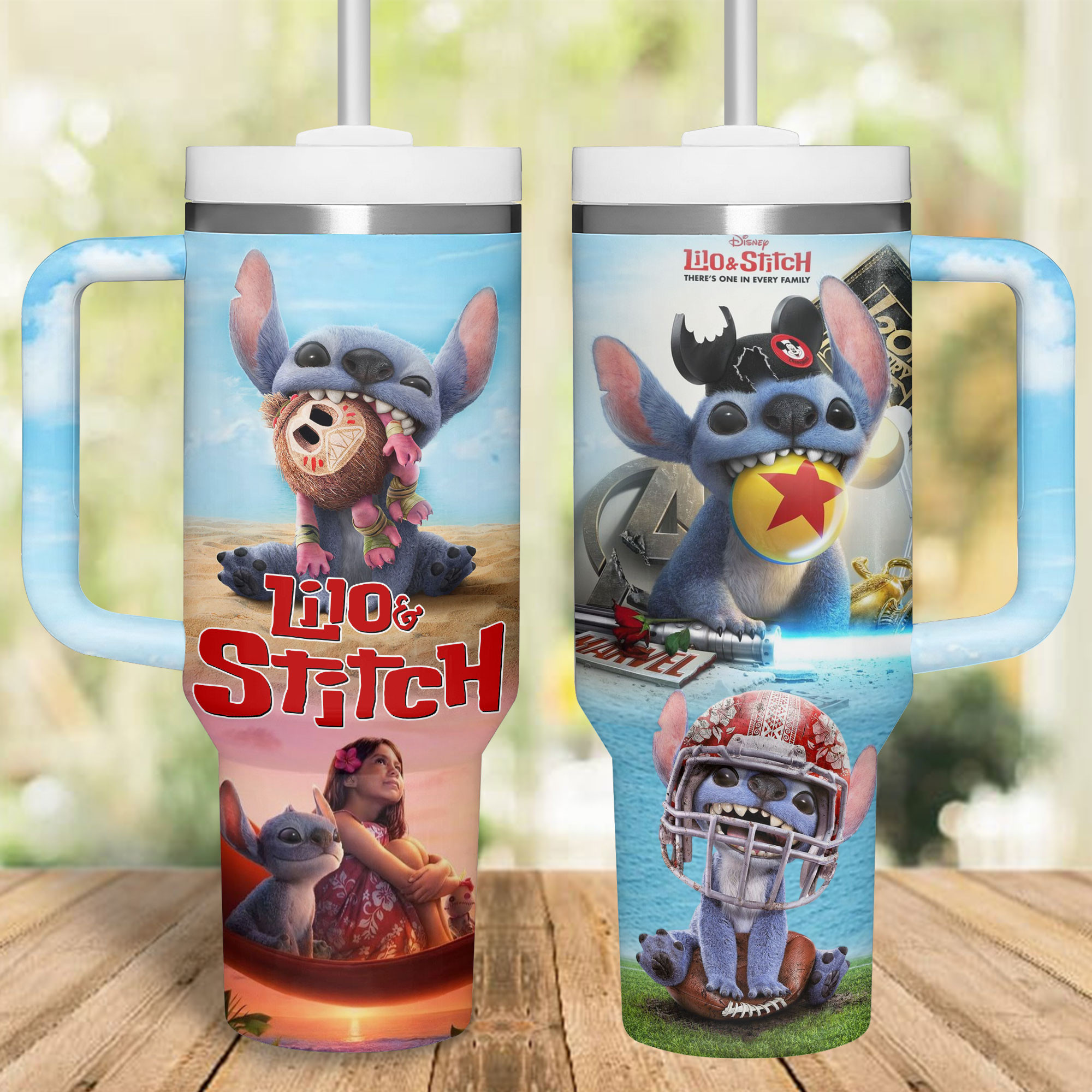 Lilo And Stitch Cartoon Custom Stanley Cup 40 oz 30 oz Tumbler With HandleTVC2301181 - Image 2