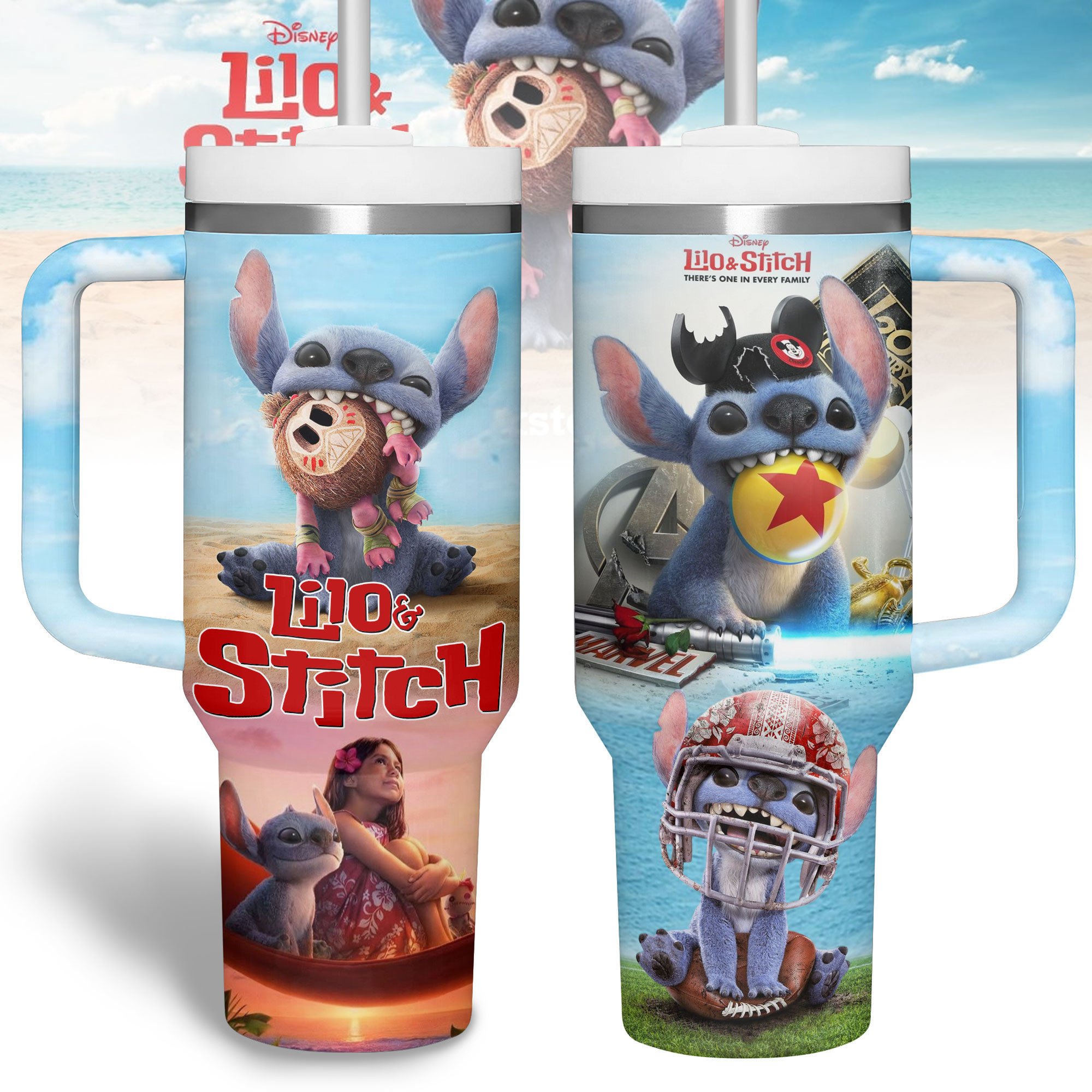 Lilo And Stitch Cartoon Custom Stanley Cup 40 oz 30 oz Tumbler With HandleTVC2301181