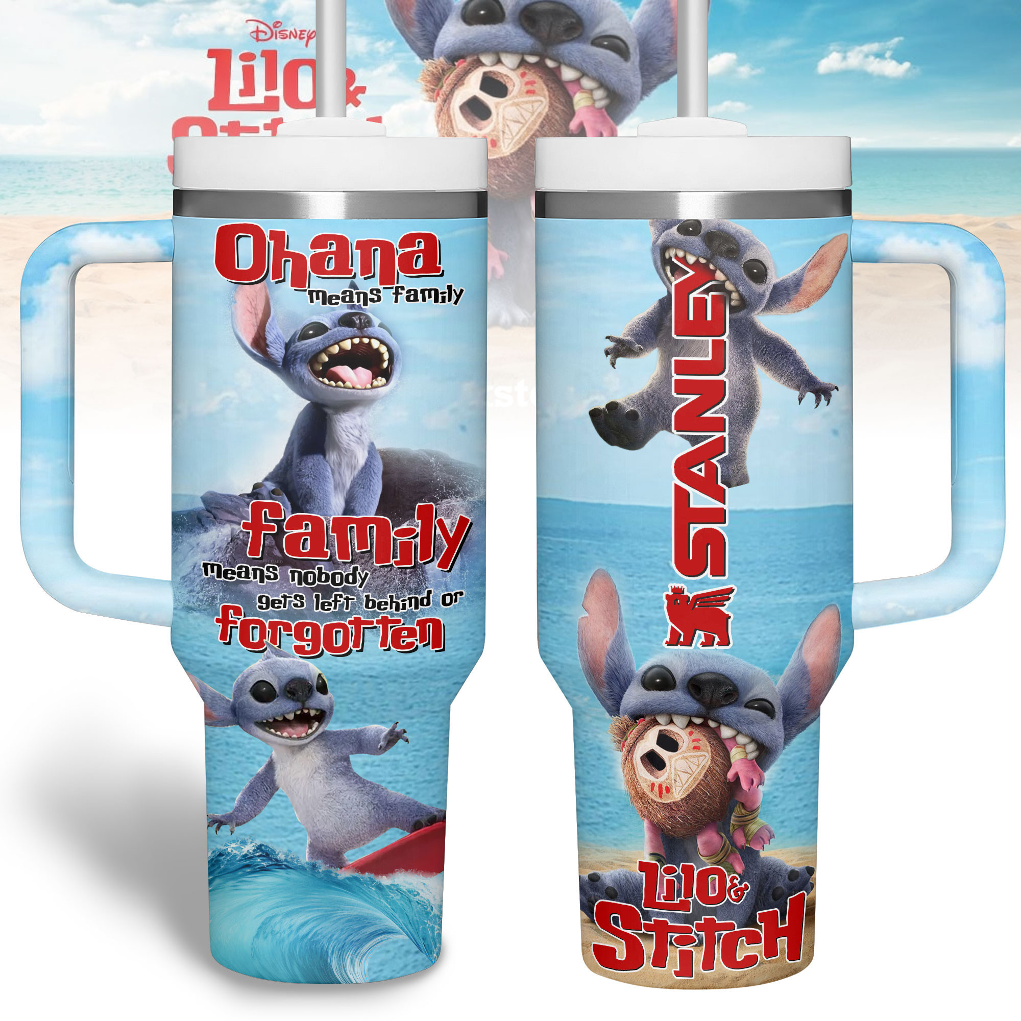 Lilo And Stitch Cartoon Custom Stanley Cup 40 oz 30 oz Tumbler With HandleTVC2301181 - Image 6