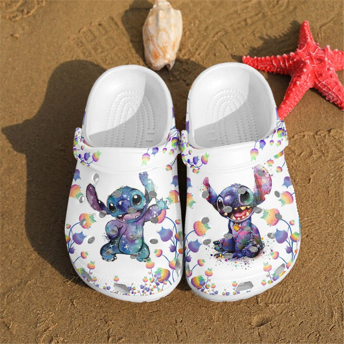Lilo And Stitch Crocs Crocband Shoes Comfortable Clogs For Men Women
