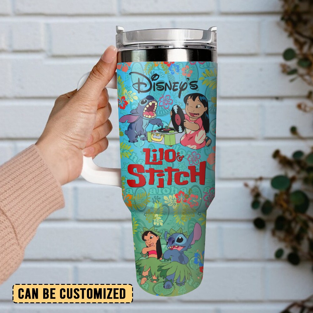 Lilo And Stitch Custom Stanley Cup 40 oz 30 oz Tumbler With HandleTVC2301127 - Image 3