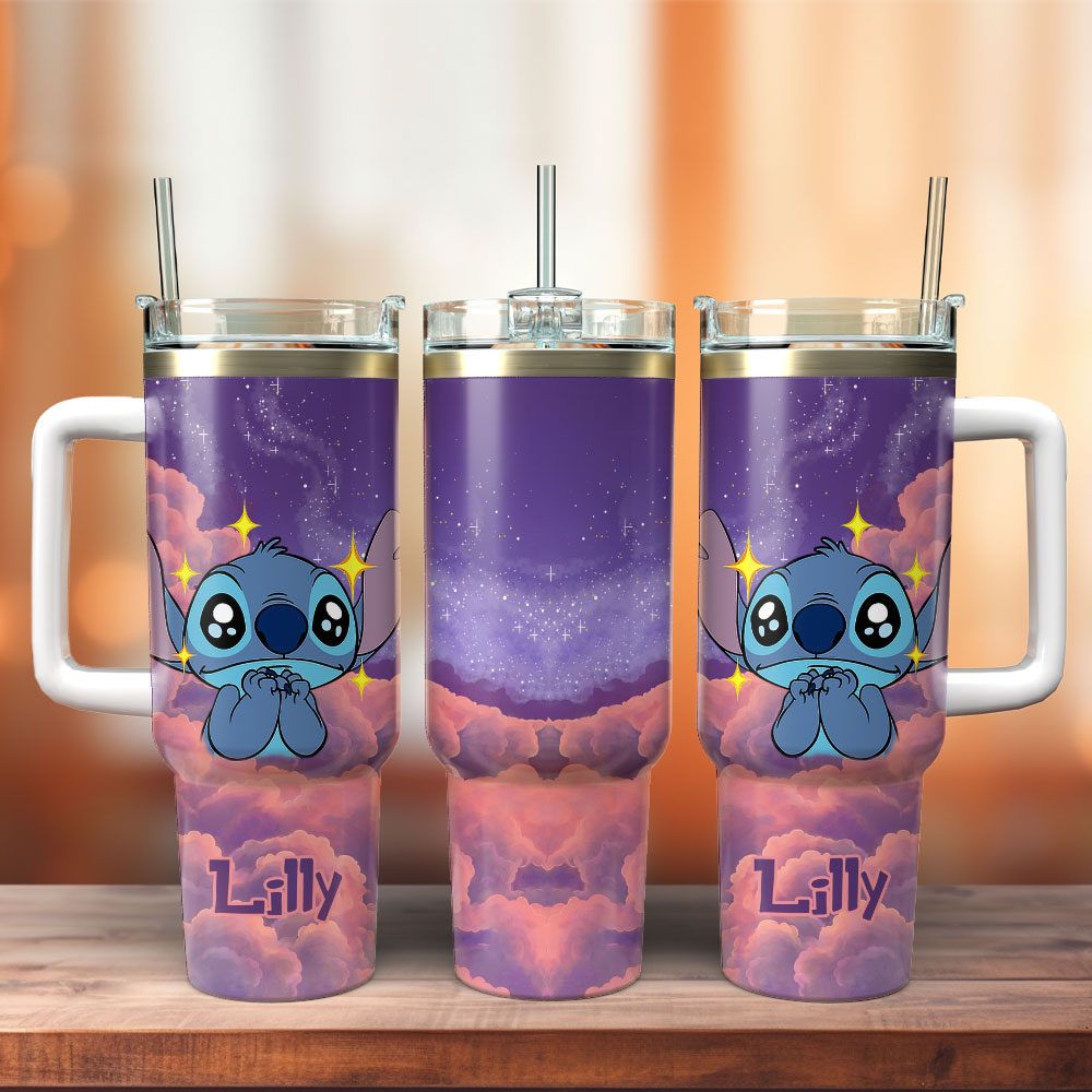 Lilo and Stitch Disney Cartoon Custom Stanley Cup 40 oz 30 oz Tumbler With HandleTVC2301251