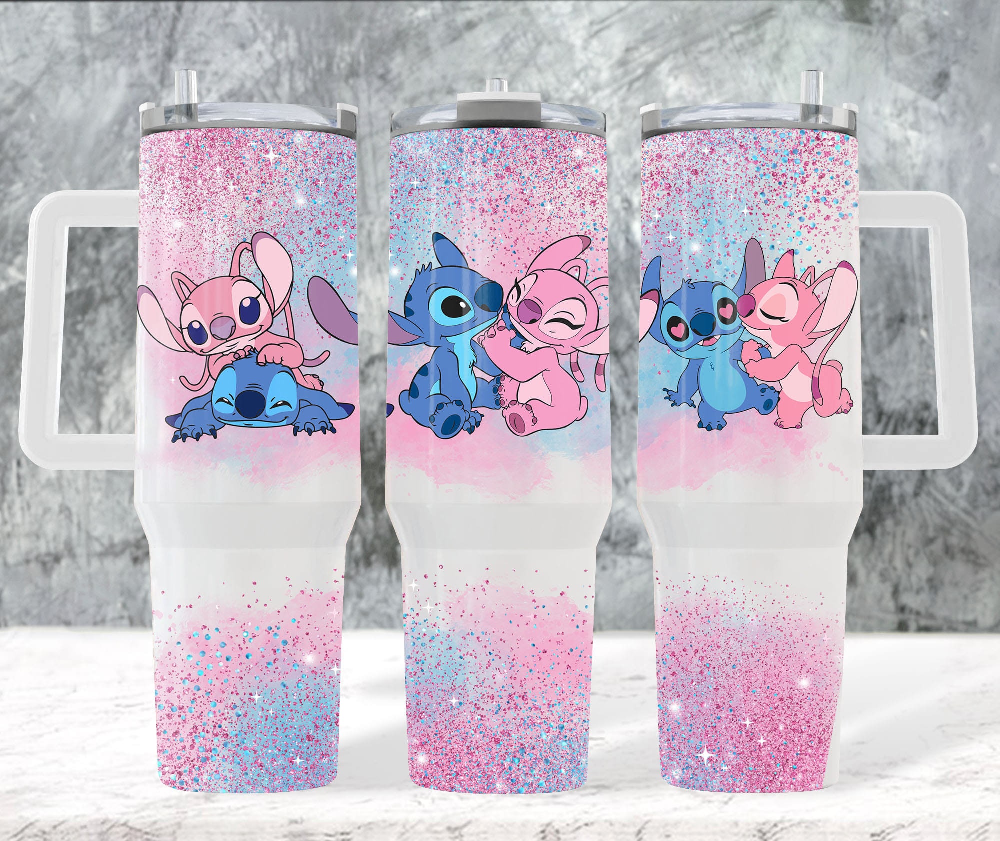 Lilo and Stitch Disney Cartoon Custom Stanley Cup 40 oz 30 oz Tumbler With HandleTVC2301892