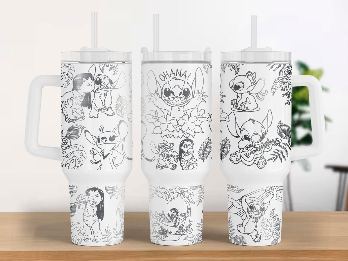 Lilo and Stitch Disney Cartoon Custom Stanley Cup 40 oz 30 oz Tumbler With HandleTVC2301893
