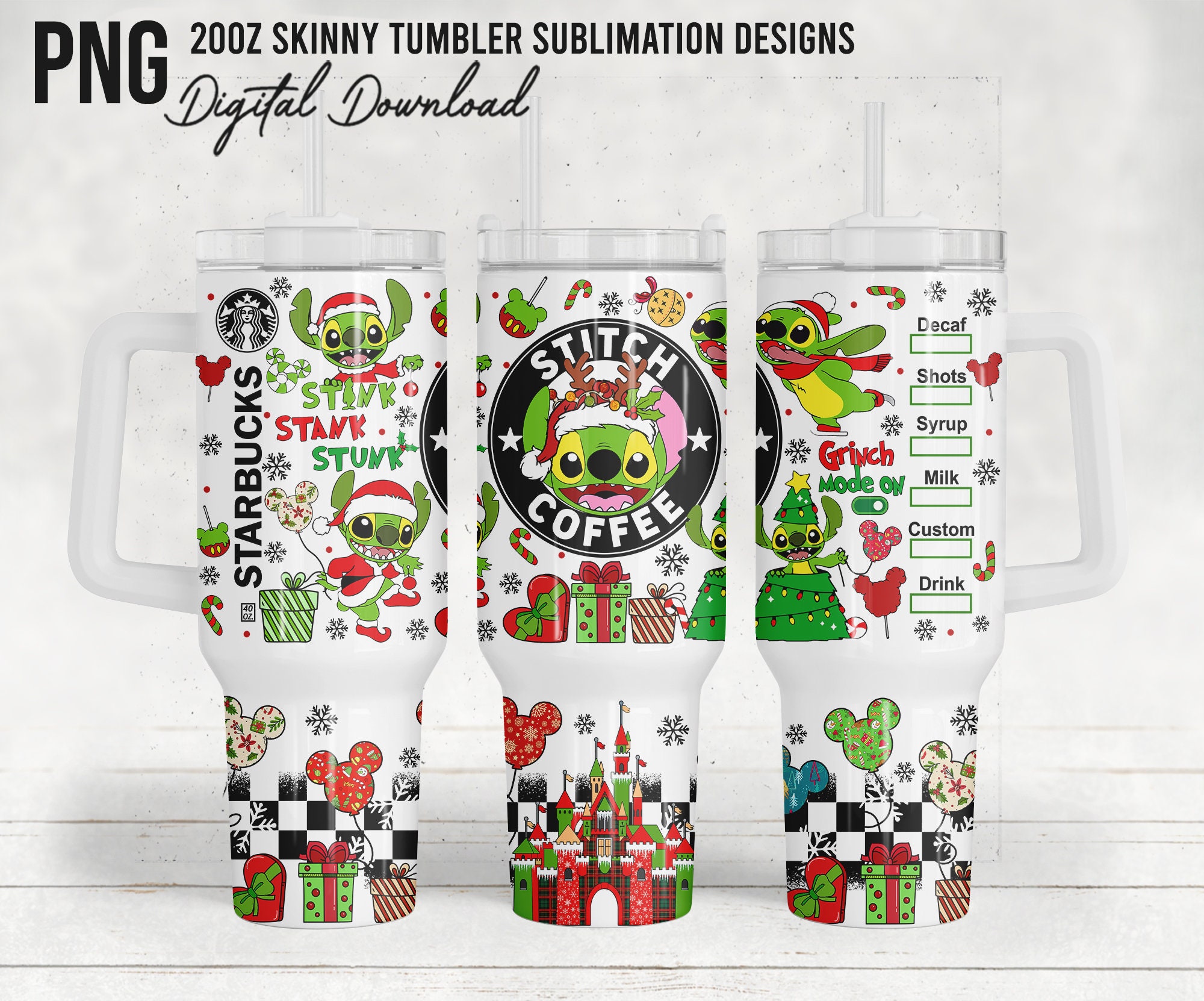 Lilo and Stitch Disney Cartoon Custom Stanley Cup 40 oz 30 oz Tumbler With HandleTVC2301896