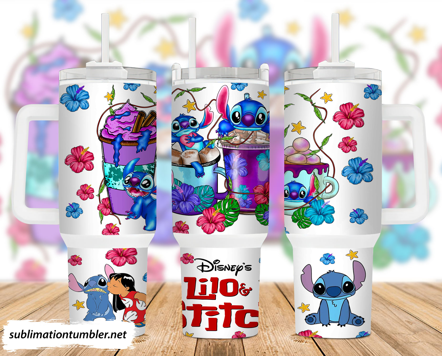 Lilo And Stitch Disney Cartoon Custom Stanley Cup 40 oz 30 oz Tumbler With HandleTVC2301897