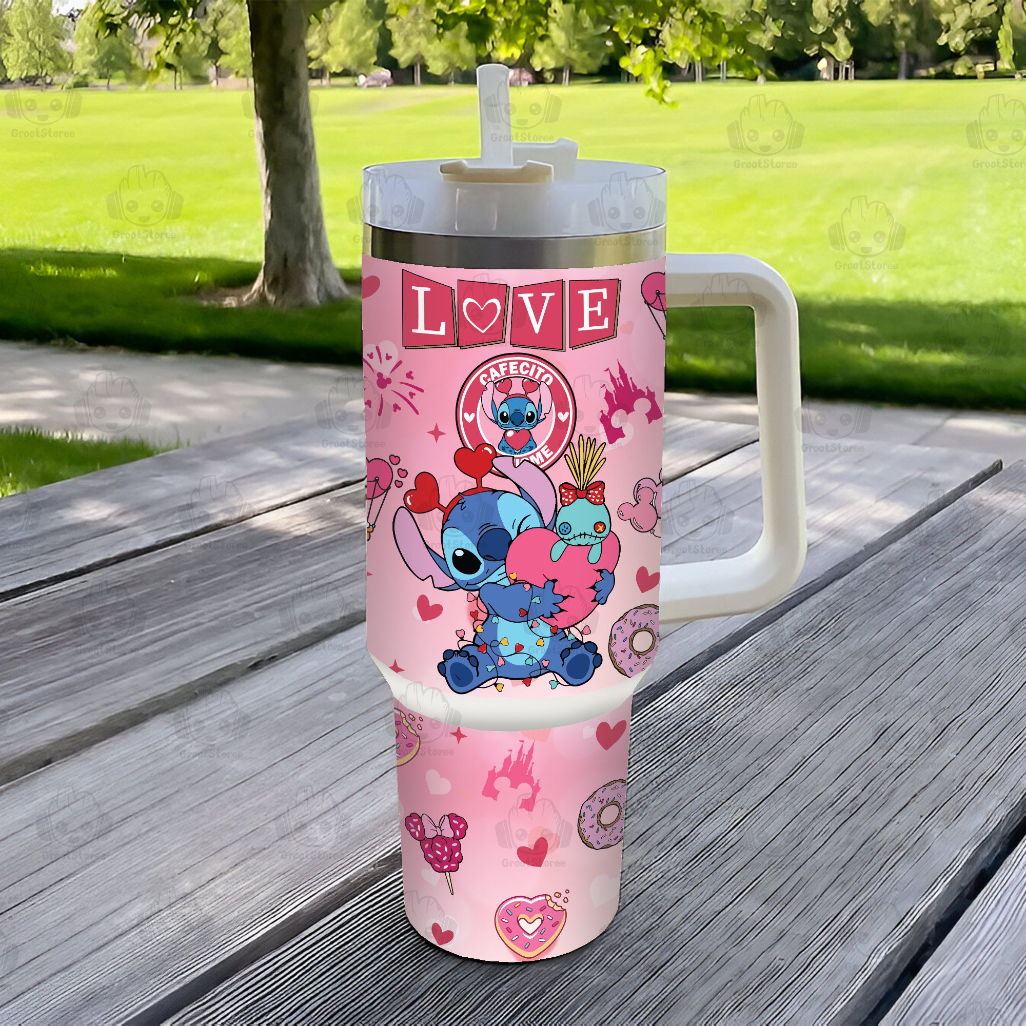 Lilo and Stitch Disney Cartoon Custom Stanley Cup 40 oz 30 oz Tumbler With HandleTVC2301912 - Image 4