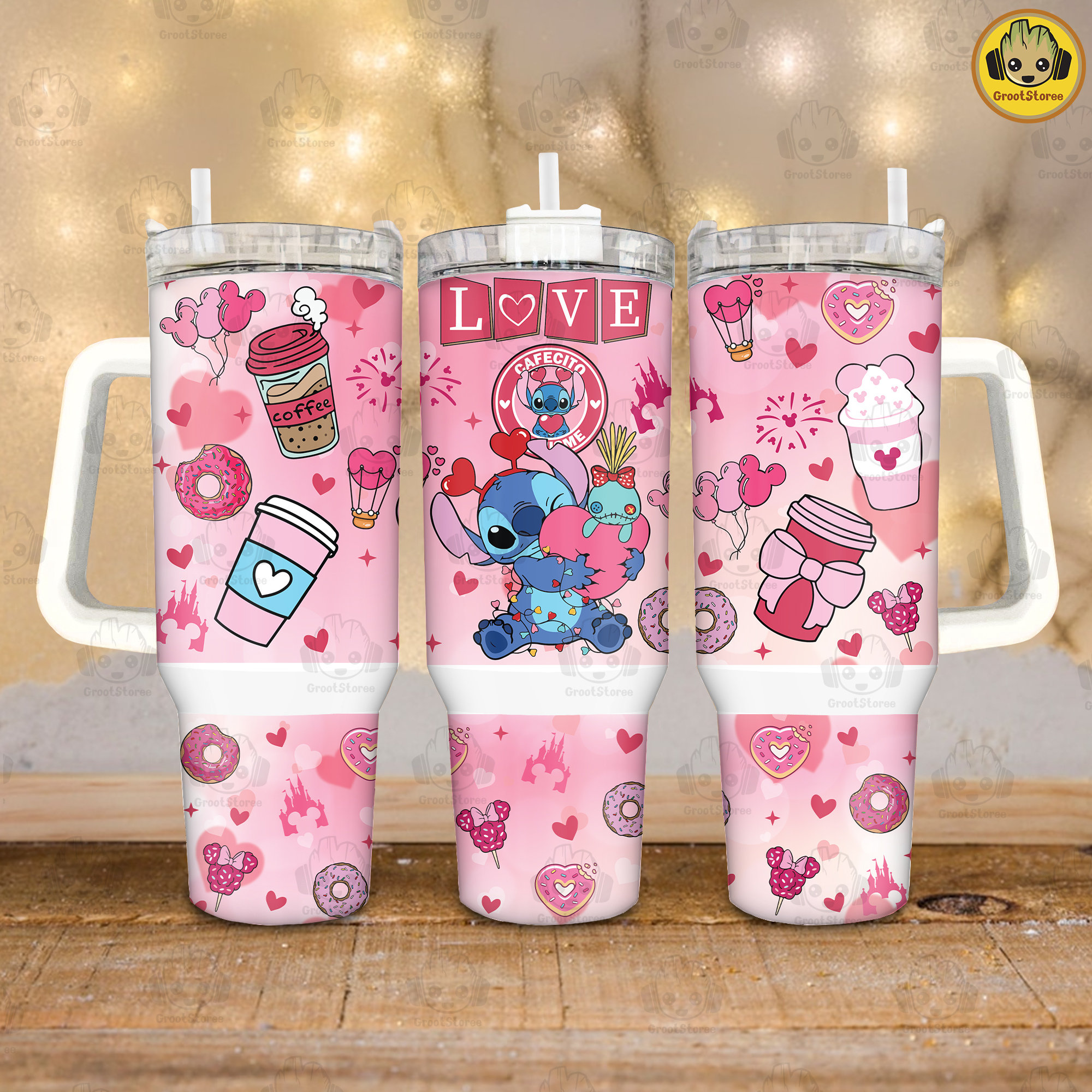 Lilo and Stitch Disney Cartoon Custom Stanley Cup 40 oz 30 oz Tumbler With HandleTVC2301912