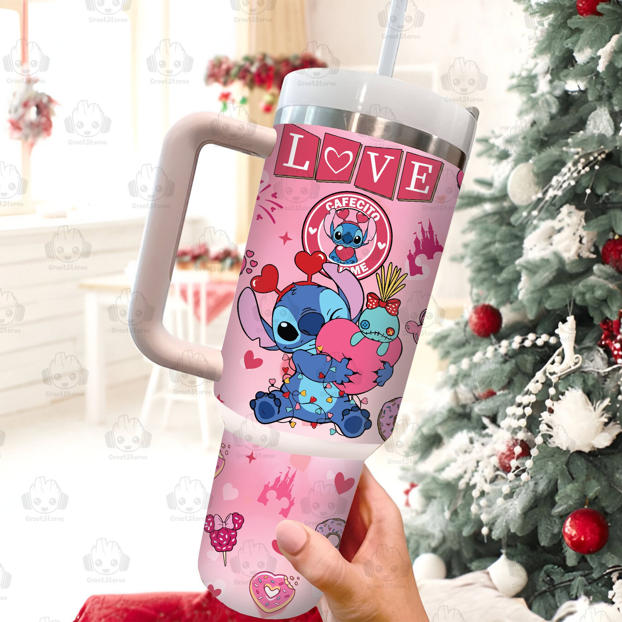 Lilo and Stitch Disney Cartoon Custom Stanley Cup 40 oz 30 oz Tumbler With HandleTVC2301912 - Image 2