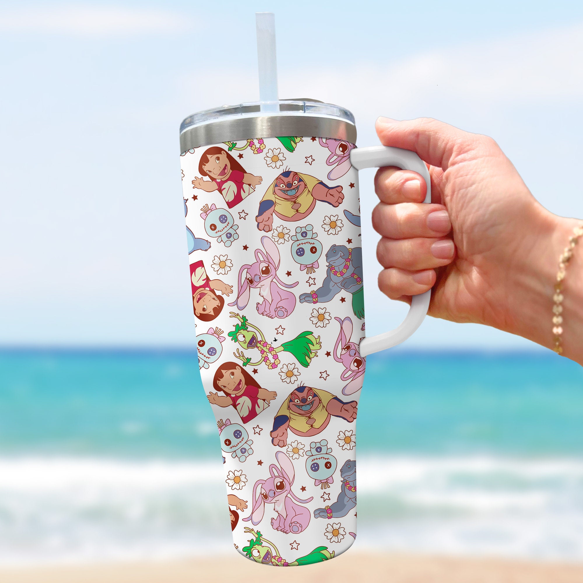 Lilo And Stitch Disney Cartoon Custom Stanley Cup 40 oz 30 oz Tumbler With HandleTVC2301973 - Image 5