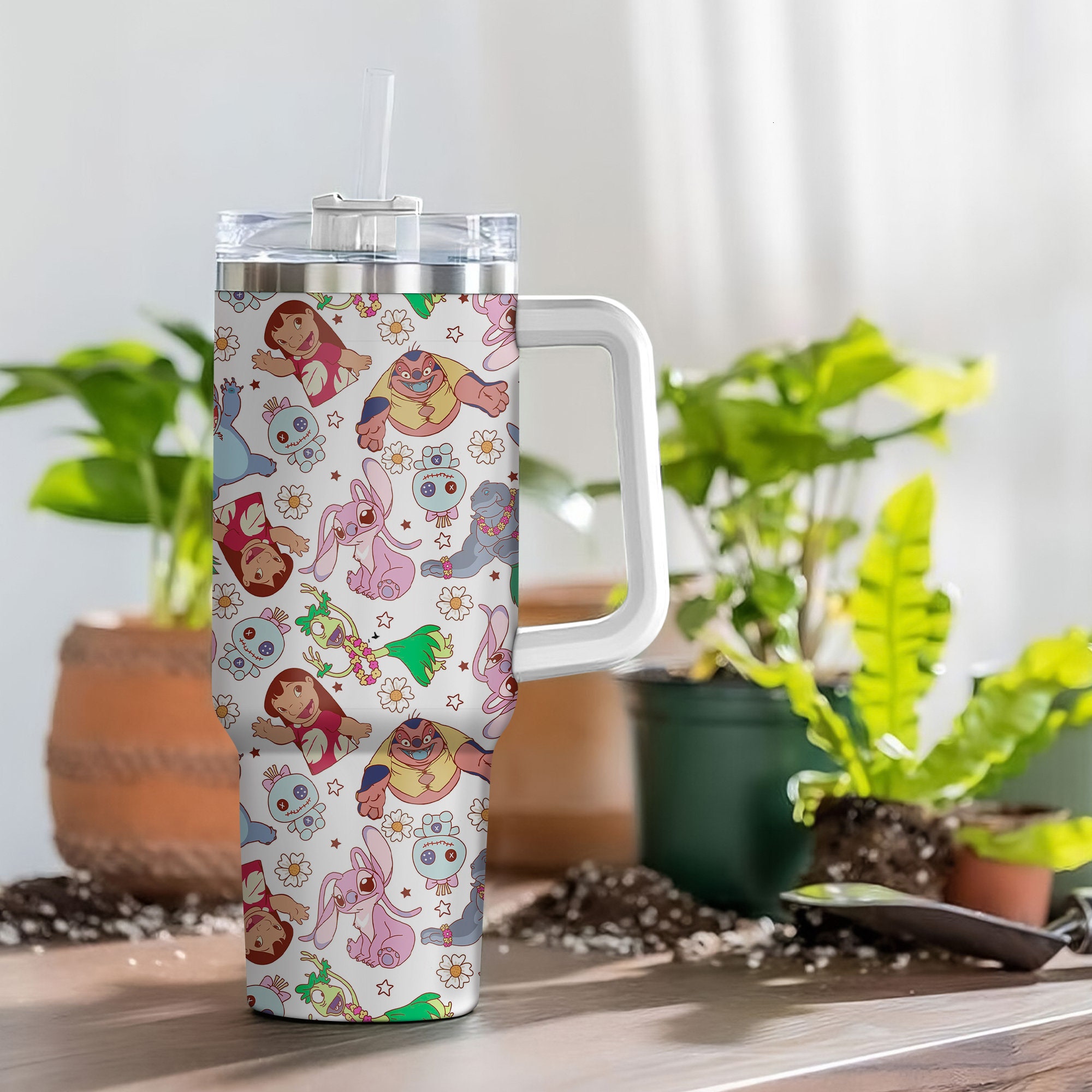 Lilo And Stitch Disney Cartoon Custom Stanley Cup 40 oz 30 oz Tumbler With HandleTVC2301973 - Image 3