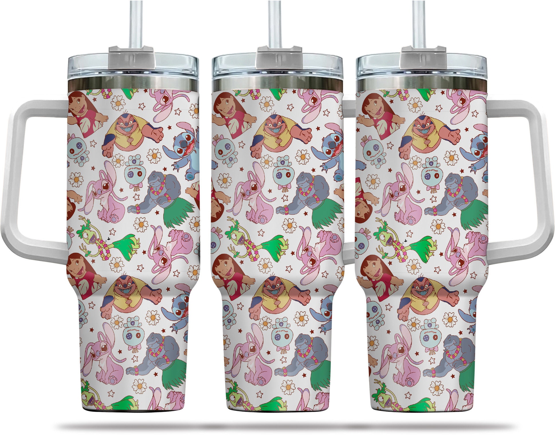 Lilo And Stitch Disney Cartoon Custom Stanley Cup 40 oz 30 oz Tumbler With HandleTVC2301973