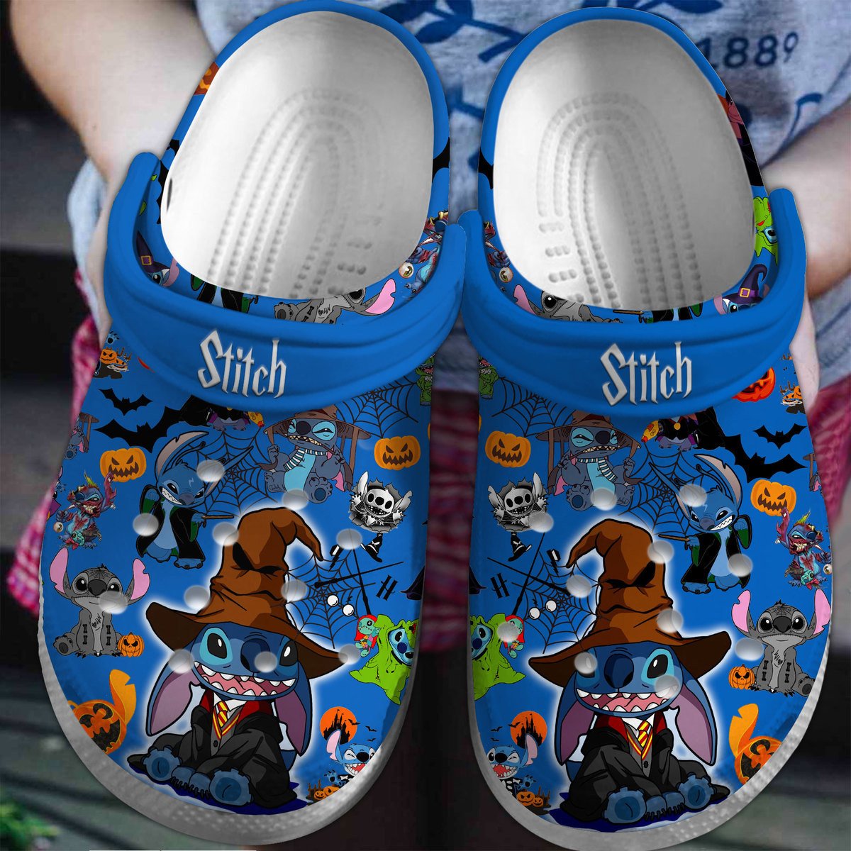 Lilo And Stitch Halloween Disney Cartoon Crocs Crocband Clogs Shoes Comfortable For Men Women and Kids
