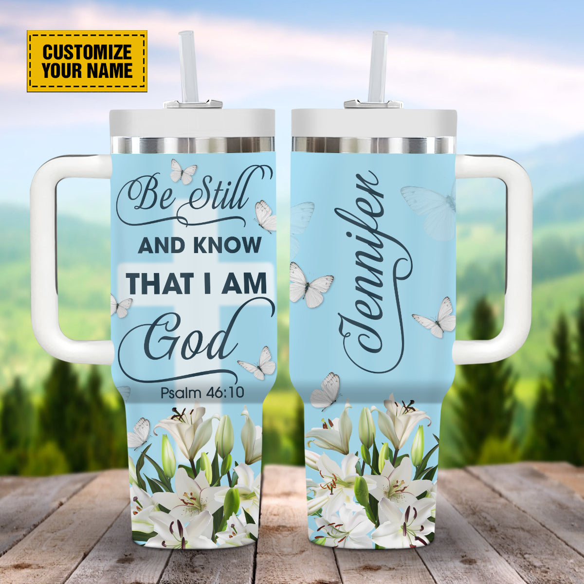 Lily Butterfly God Custom Stanley Cup 40 oz 30 oz Tumbler With HandleTVC2301694