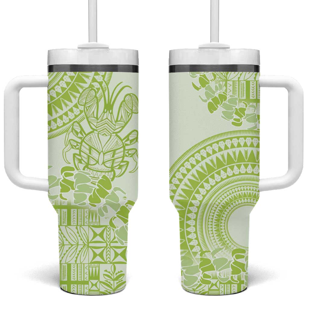Lime Green Niue Language Week The Rock Coconut Crab Siapo Custom Stanley Cup 40 oz 30 oz Tumbler With HandleTVC2301347