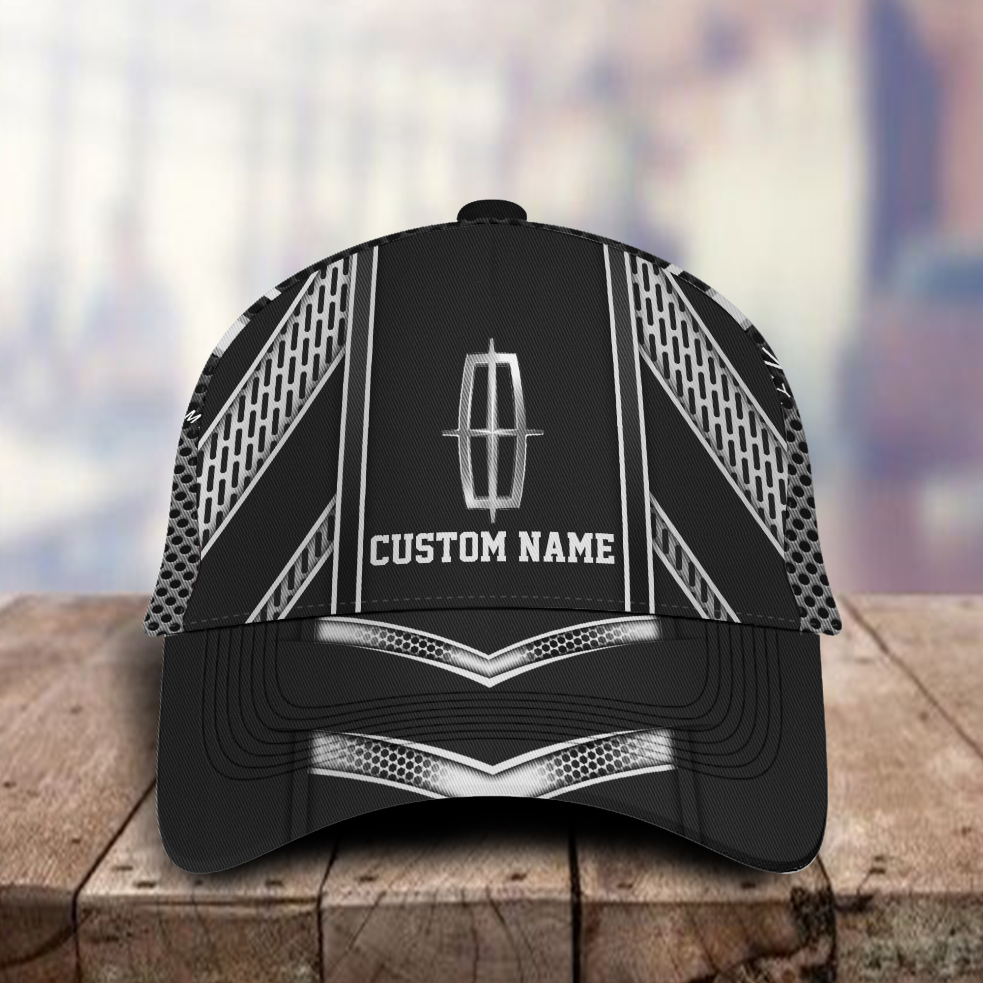 Lincoln 3D Classic Cap Hat Personalized Name For Men Women Trucker Hats Custom Hats Gifts For Men & Women