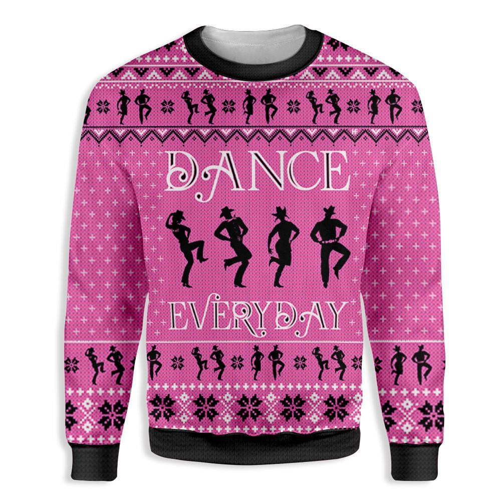 Line Dance Christmas Ugly Christmas Sweater Adult 3D Funny Matching for family