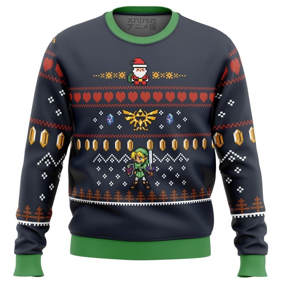 Link Legend of Zelda Christmas Ugly Sweater, Game Sweatshirt