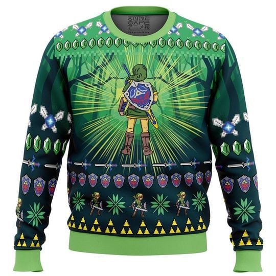 Link Legend of Zeldas Ugly Christmas Sweater, Christmas Sweater - Image 4