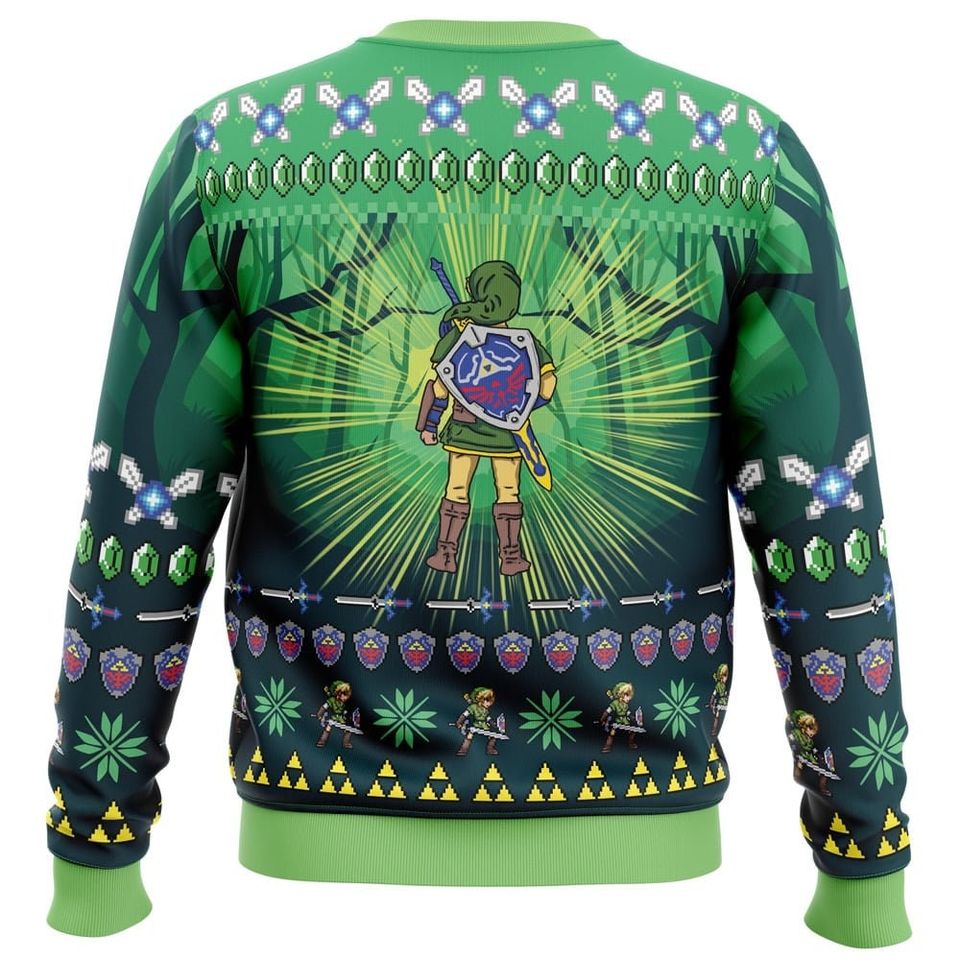 Link Legend of Zeldas Ugly Christmas Sweater, Christmas Sweater - Image 2