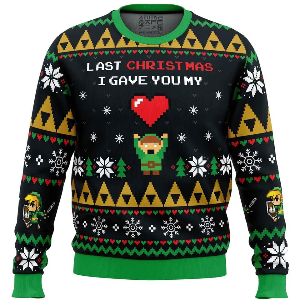 Link to My Heart Zelda Ugly Christmas Sweater