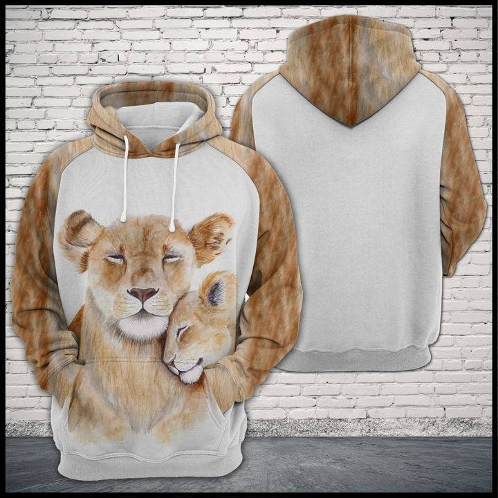 Lion Family 3D All Over Print Hoodie, Zip Hoodie