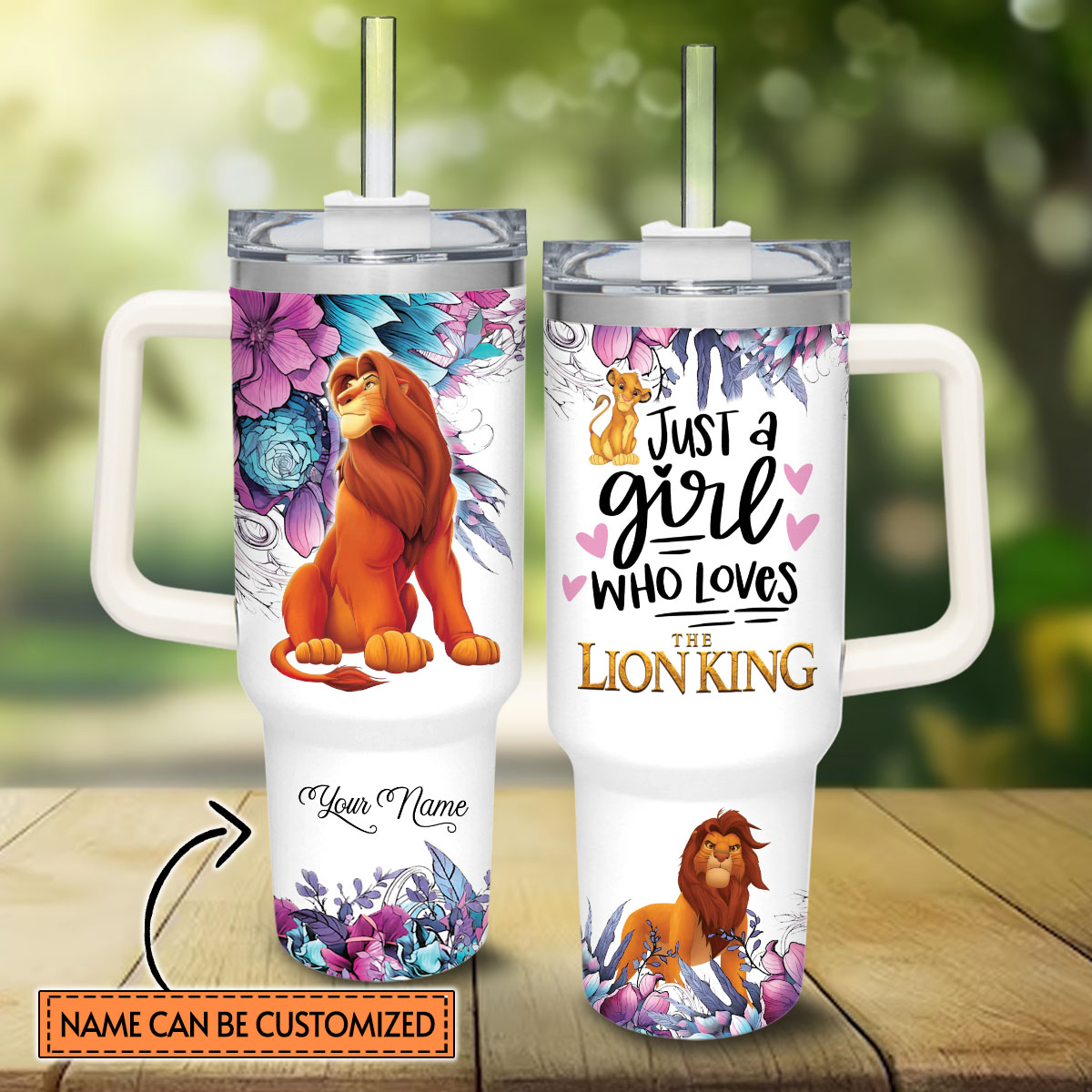 Lion King Cartoon Custom Stanley Cup 40 oz 30 oz Tumbler With HandleTVC2301828