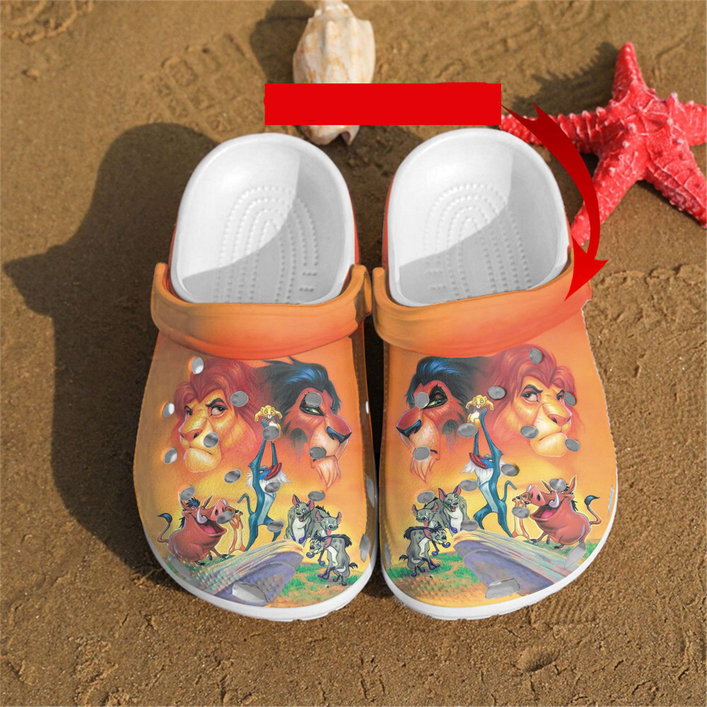 Lion King For Men And Women Gift For Fan Classic Water Rubber clog Shoes Comfy Footwear