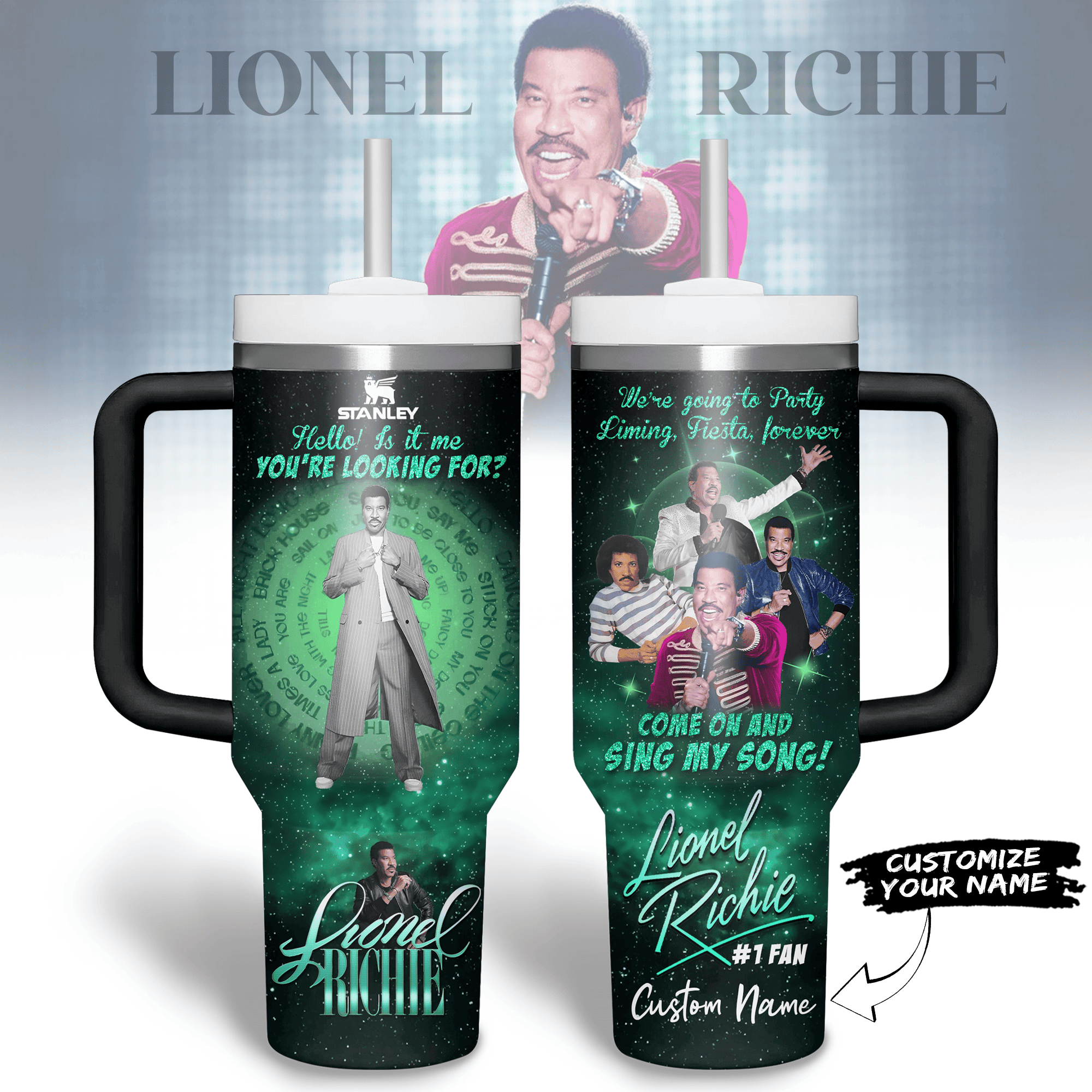 Lionel Richie Music Custom Stanley Cup 40 oz 30 oz Tumbler With HandleTVC2301183