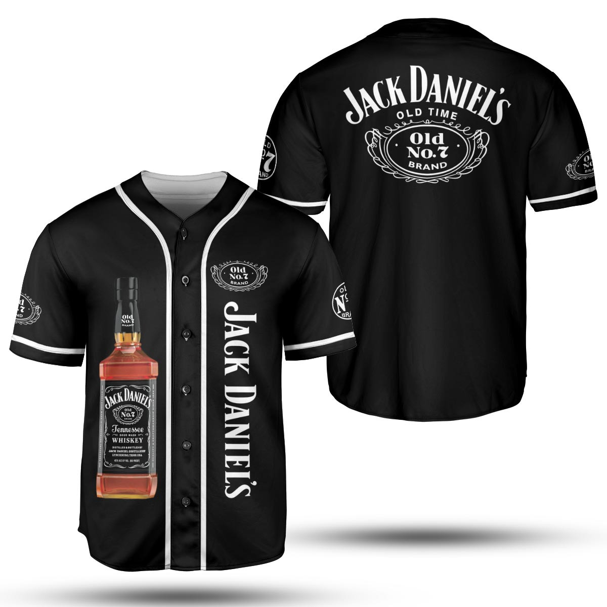Liquor Jersey Collection, Jack Daniels Whiskey Baseball Jersey, Drinking Lover Gift, Liquor Lovers Shirt