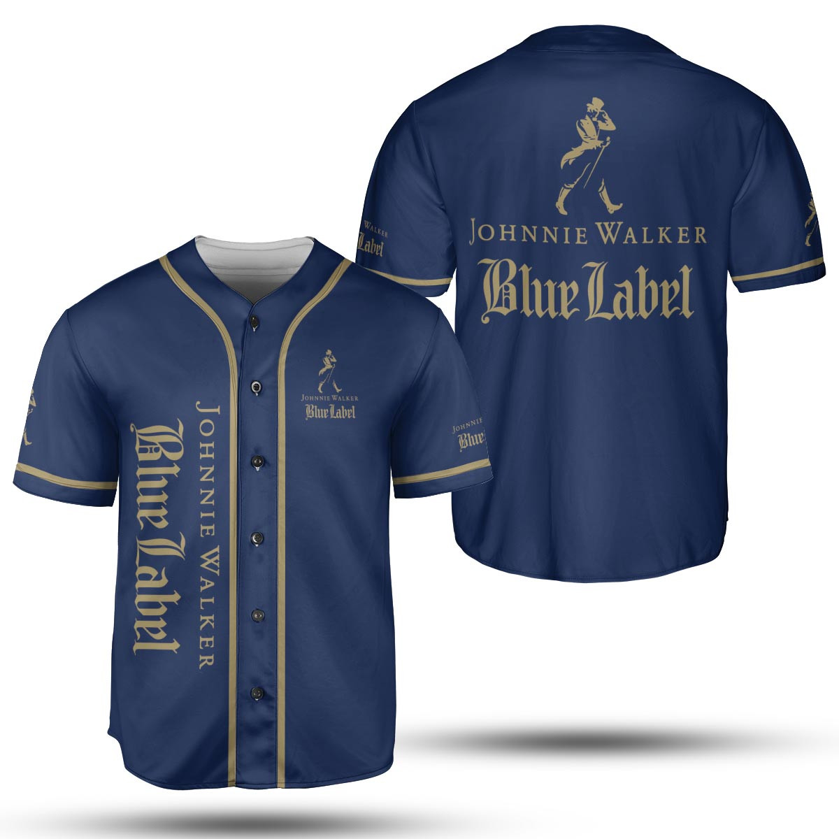Liquor Jersey Collection, Johnnie Walker Blue Label Baseball Jersey, Drinking Lover Gift, Liquor Lovers Shirt